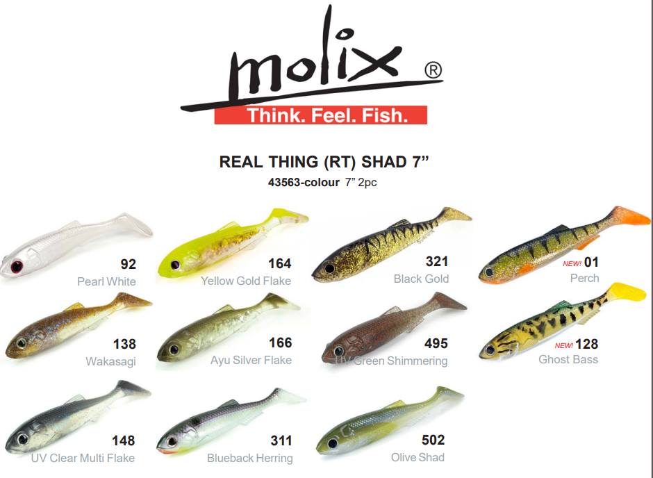 Molix RT Shad Soft Plastic Lure 7in - Fraser Coast Outdoors