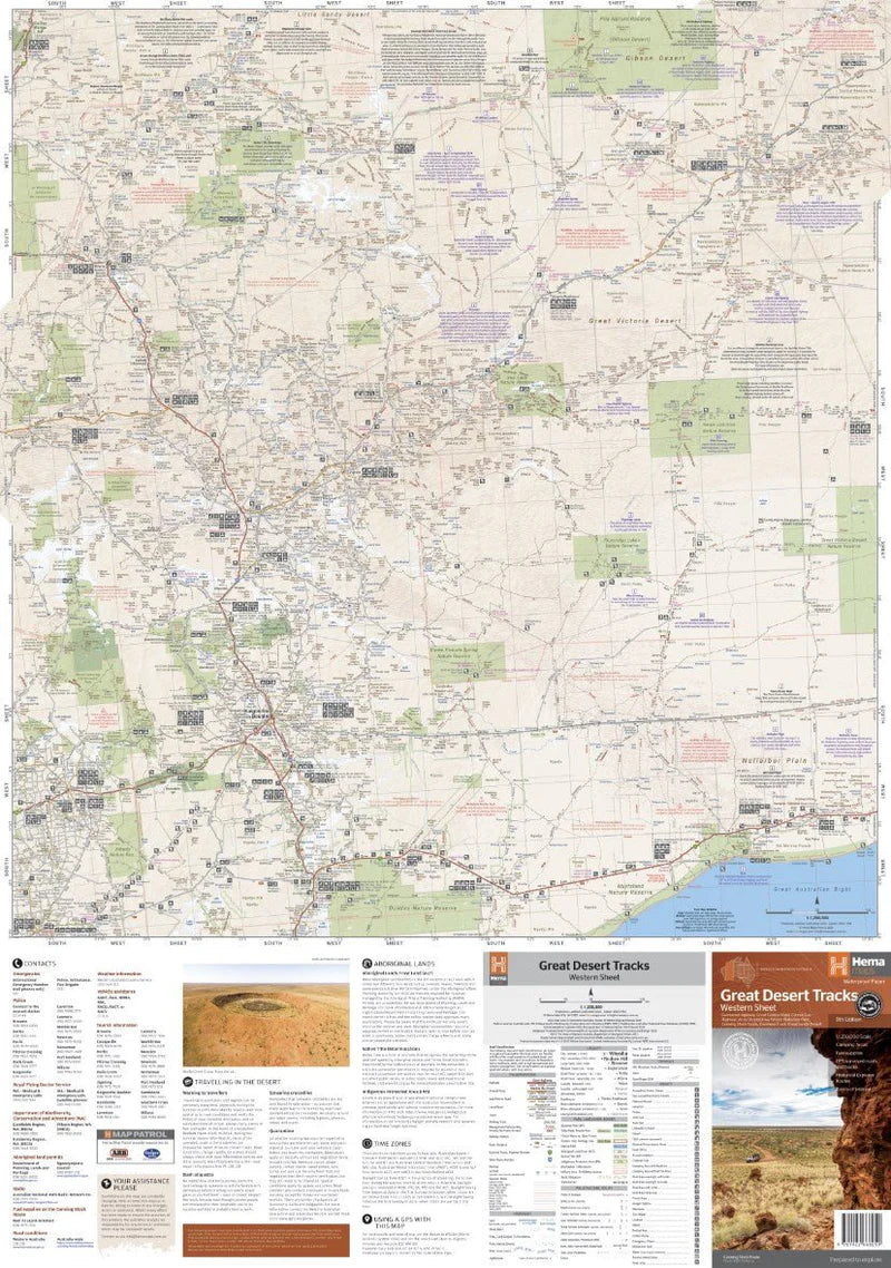 Great Desert Tracks Western Sheet Map - Fraser Coast Outdoors