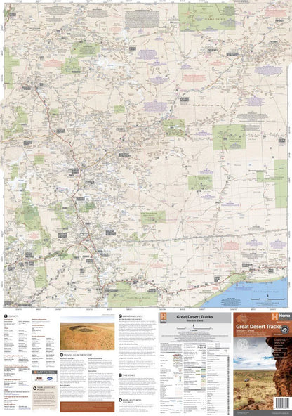Great Desert Tracks Western Sheet Map - Fraser Coast Outdoors