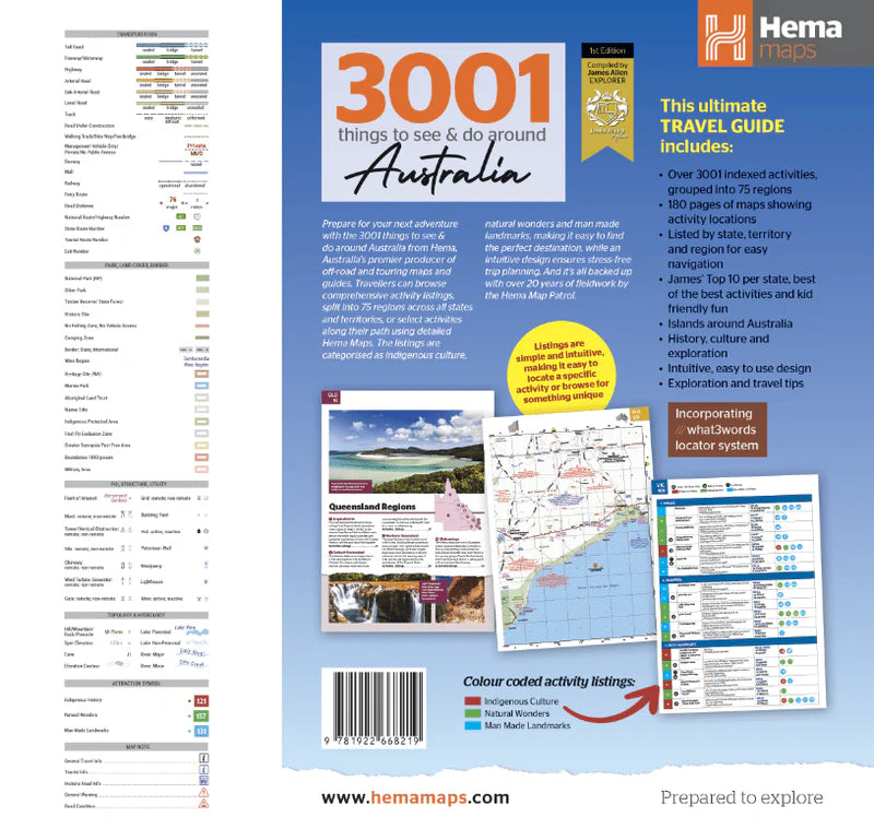 3001 Things to See & Do Around Australia Book - Fraser Coast Outdoors