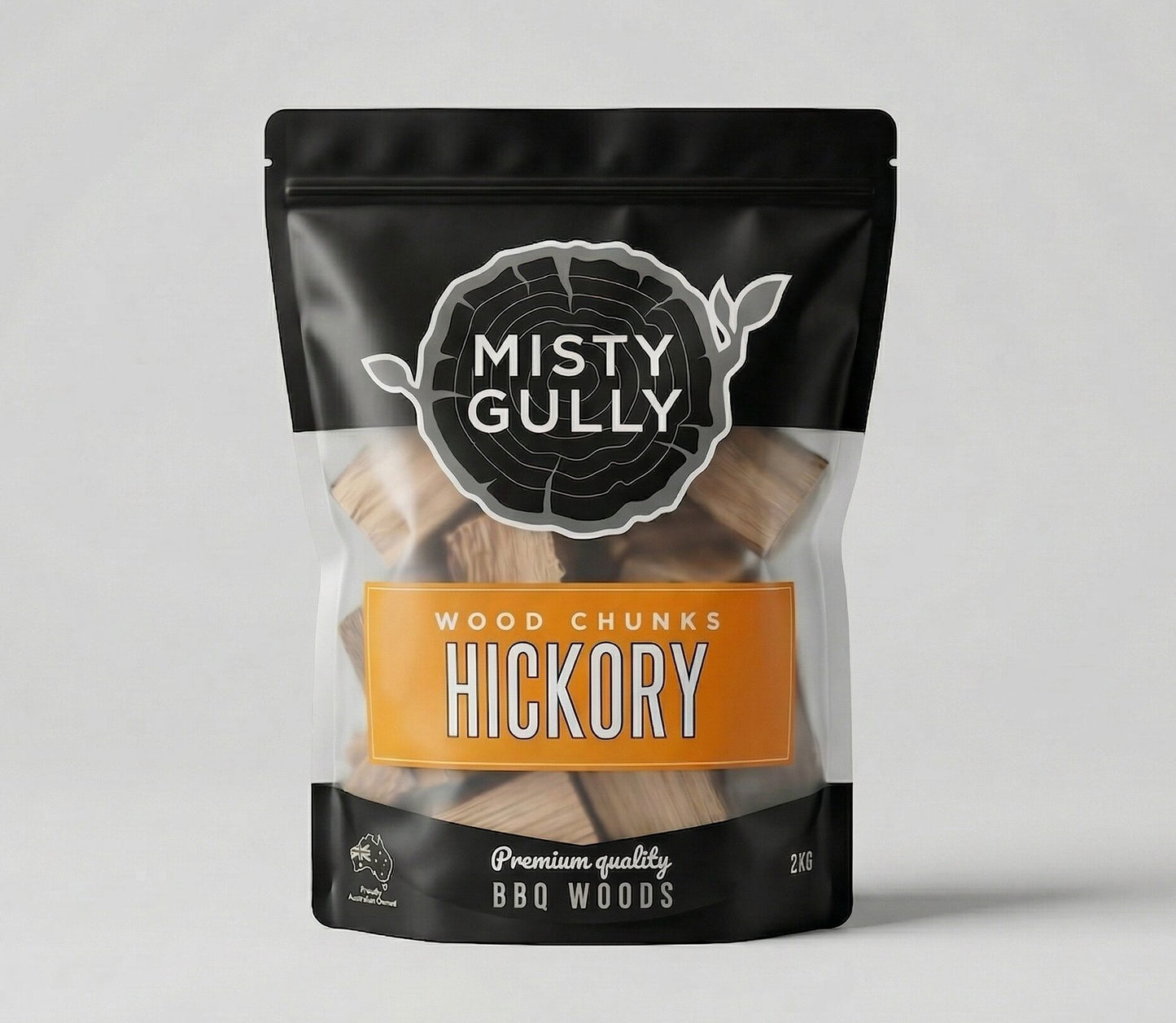 Misty Gully Wood Chunks 2kg Hickory - Fraser Coast Outdoors
