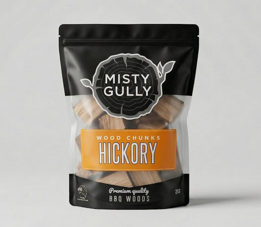 Misty Gully Wood Chunks 2kg Hickory - Fraser Coast Outdoors