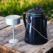 Wildtrak 2L Premium Enamel Percolator Coffee Pot - Fraser Coast Outdoors