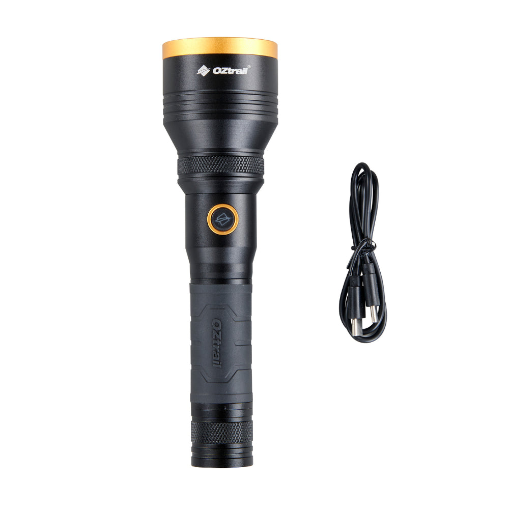Oztrail 1000m Lumos LongBeam Flashlight - Fraser Coast Outdoors