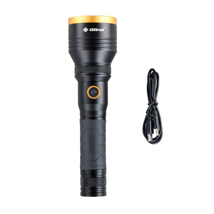 Oztrail 1000m Lumos LongBeam Flashlight - Fraser Coast Outdoors