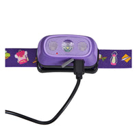 Oztrail 80L Lumos Twinkle Kids Headlamp - Purple - Fraser Coast Outdoors