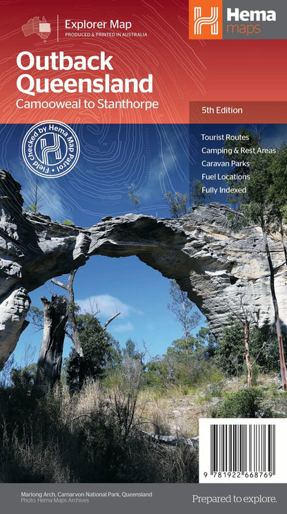 Outback Queensland Map Hema 5th Ed - Fraser Coast Outdoors
