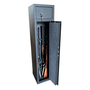 Pro-Tactical Hunter Series H5 - 5 Gun Safe Key Lock with Top Locker