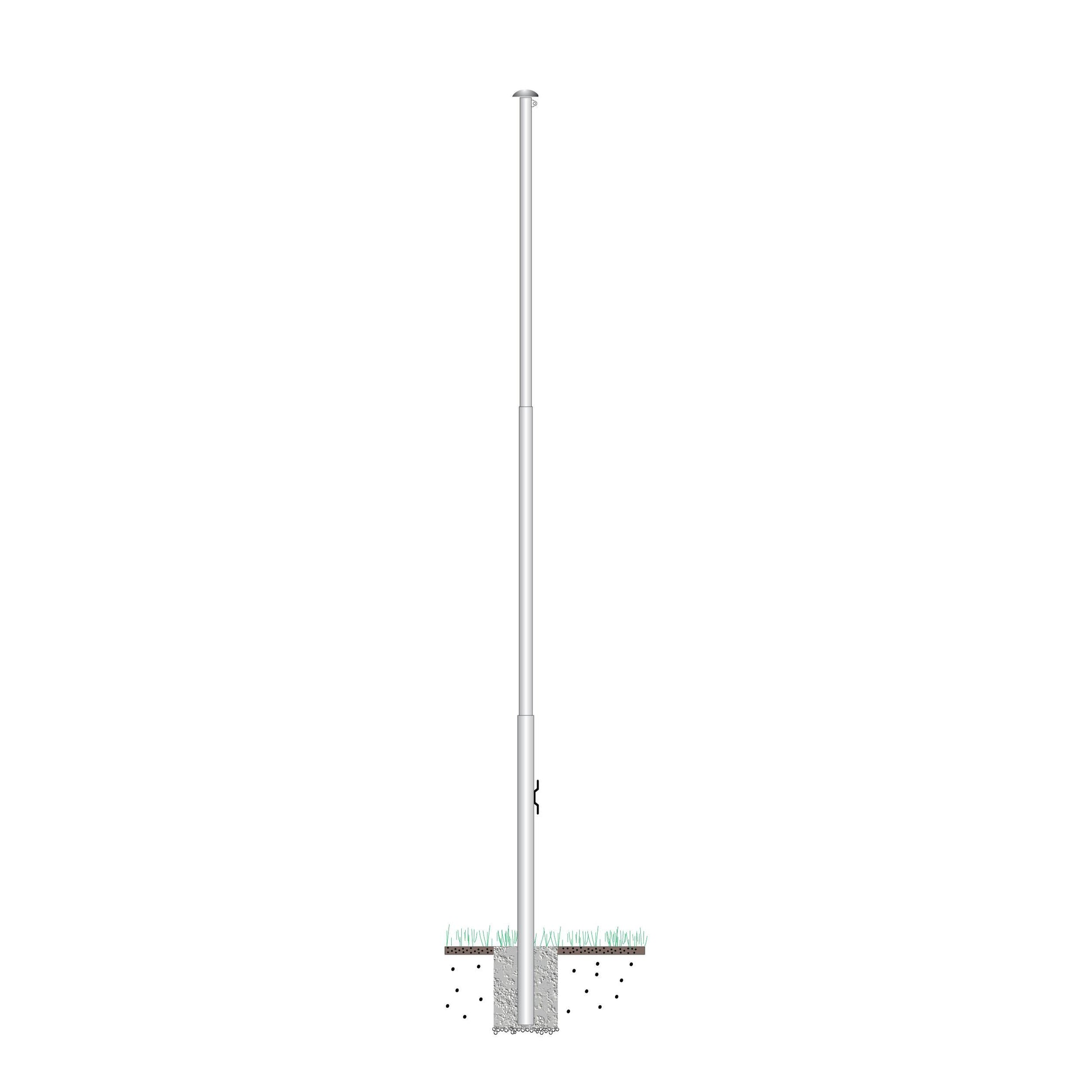Free Standing Flagpole For Home Use (6m Telescopic) - Fraser Coast Outdoors