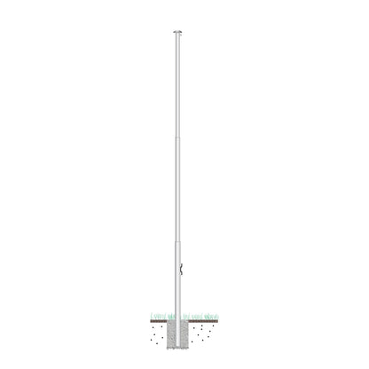 Free Standing Flagpole For Home Use (6m Telescopic) - Fraser Coast Outdoors