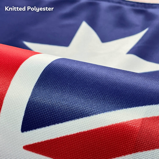 Australian National Flag (Knitted Polyester Header With Loops) 1800 x 900 - Fraser Coast Outdoors