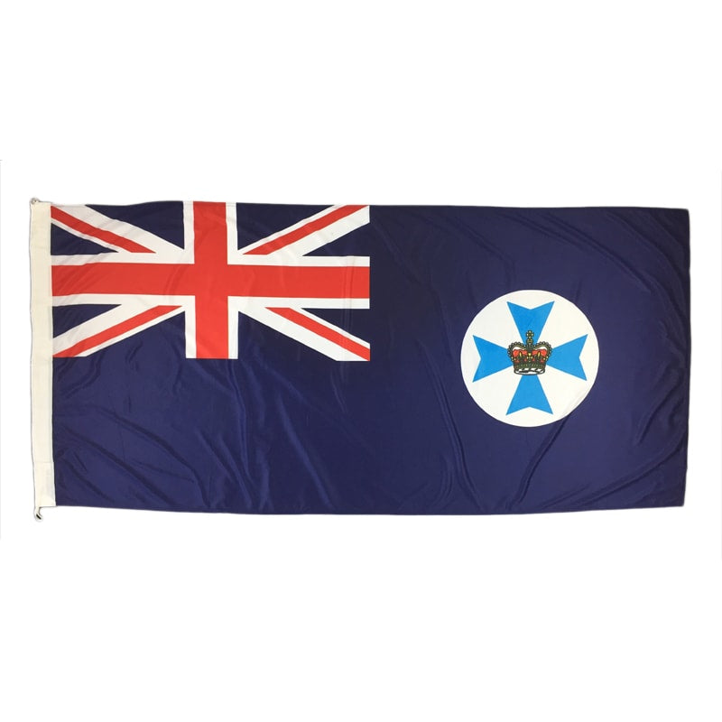 QLD State Flag (Knitted With Header Loops) 1800x900mm - Fraser Coast Outdoors