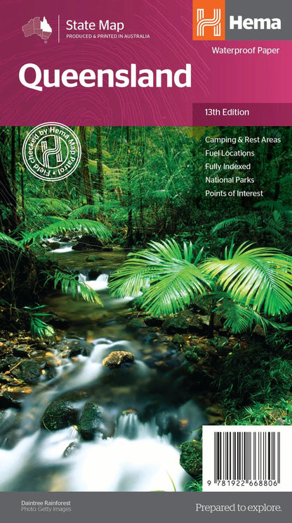 Queensland State Map Hema - Fraser Coast Outdoors