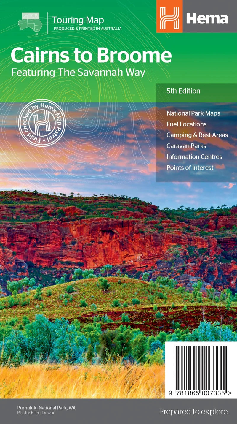Cairns To Broome Savannah Way Map - Fraser Coast Outdoors