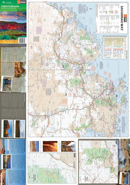Cairns To Broome Savannah Way Map - Fraser Coast Outdoors
