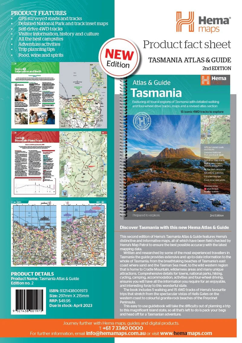 Tasmania Atlas And Guide - Fraser Coast Outdoors