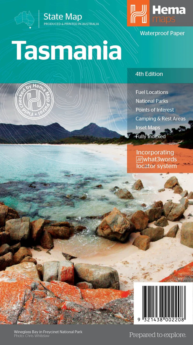 Tasmania State Map - Fraser Coast Outdoors