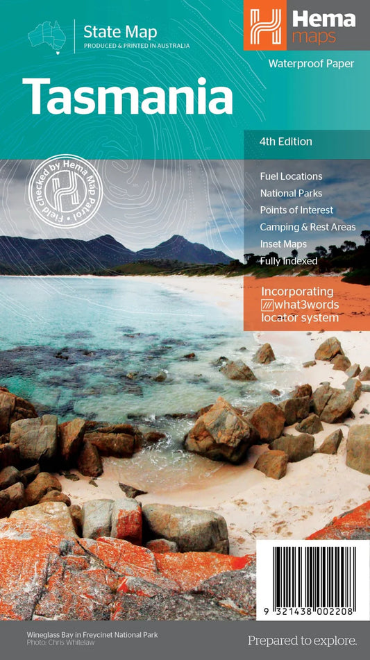 Tasmania State Map - Fraser Coast Outdoors