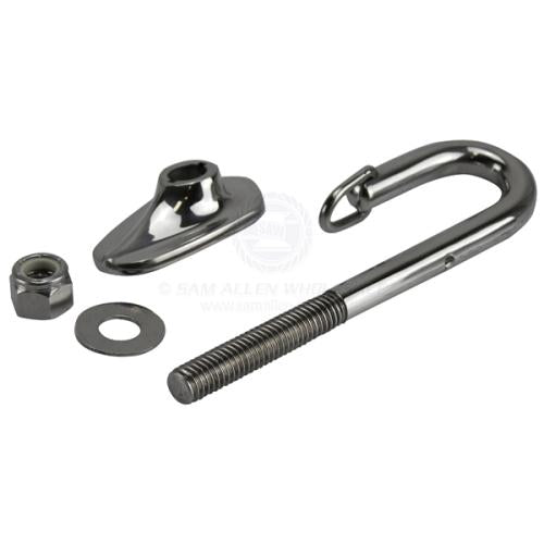 HOOK SKI TOW SS WITH BACKING PLATE AND TOGGLE RETAINER - Fraser Coast Outdoors