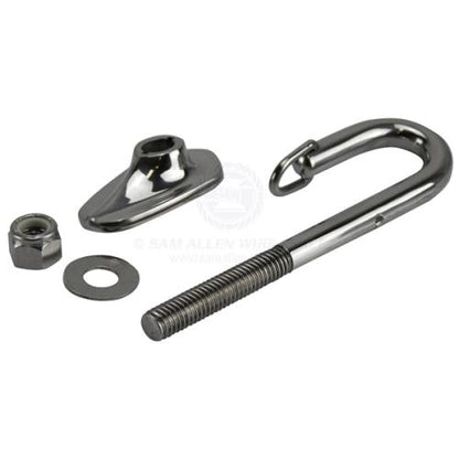 HOOK SKI TOW SS WITH BACKING PLATE AND TOGGLE RETAINER - Fraser Coast Outdoors