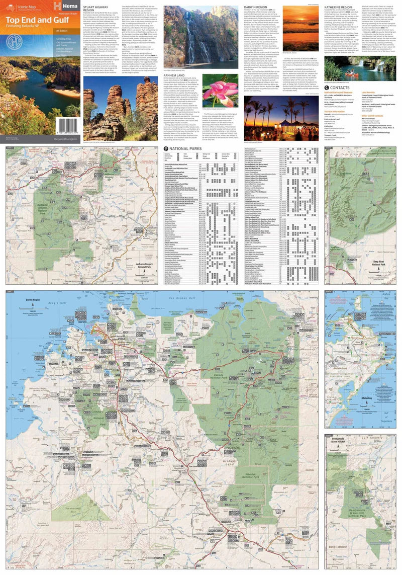 Top End And Gulf Map Hema - Fraser Coast Outdoors
