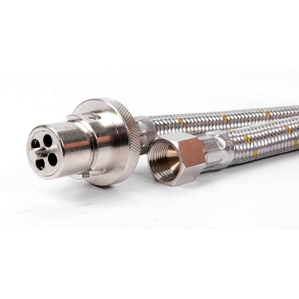 Companion 1200mm Bayonet - 3/8" SAEF Braided Gas Hose - Fraser Coast Outdoors