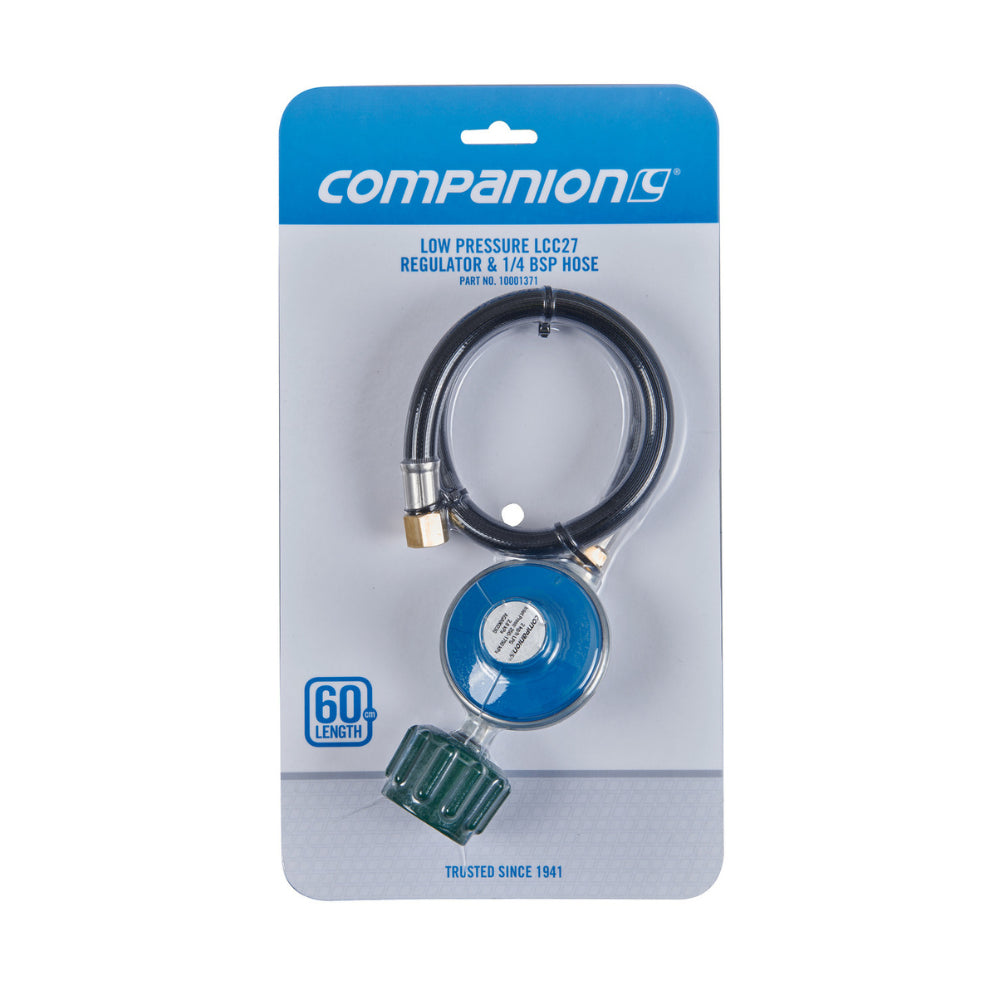 Companion Hose LCC27 Regulator 1/4" BSP 60CM - Fraser Coast Outdoors